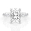 14K White Gold Lab Grown Diamond Engagement Ring & Wedding Band Set