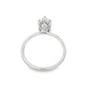 14K White Gold 2-Carat Marquise Lab Grown Diamond Engagement Ring