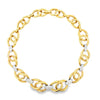Estate 18K White & Yellow Gold Link Necklace
