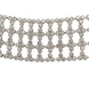 Estate 18K White Gold Wide Bracelet