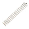 Estate 18K White Gold Wide Bracelet