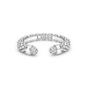 Lagos Sterling Silver Diamond Mini Versa Stacking Ring