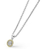 Lagos Two-Tone Caviar Diamond Pendant Necklace