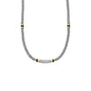 Lagos Two-Tone Black Ceramic Caviar Diamond Necklace