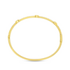Uneek 18K Yellow Gold Pear Station Diamond Bangle