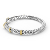 Lagos Two-Tone Caviar Lux Diamond Versa Torque Bracelet