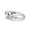 Lagos Sterling Silver Caviar Bubbly Graduated Ring