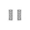 Lagos Sterling Silver Caviar Spark Beaded Diamond Hoops