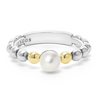 Lagos Sterling Silver and 18K Luna Pearl Ring