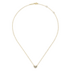 Gabriel & Co. 14K Yellow Gold Pave Diamond Heart Necklace