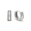 Lagos Sterling Silver Caviar Beaded Wide Huggies