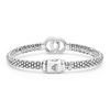 Lagos Sterling Silver Caviar Interlocking Diamond Rope Bracelet