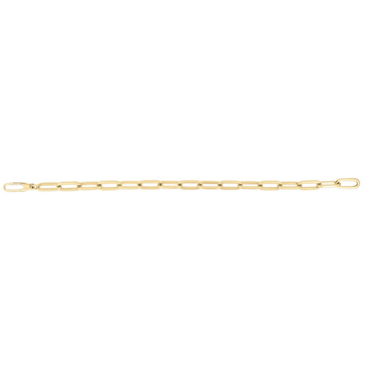 Roberto Coin 18K Yellow Gold Designer Squared Paperclip Bracelet