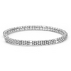 Lagos Sterling Silver Caviar Diamond Mini Versa Torque Bracelet with Diamonds