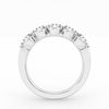14K Diamond Anniversary Band with 5 Lab Grown Diamonds 2.00 CTW