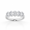 14K White Gold 2-Carat Lab Grown Diamond Anniversary Band