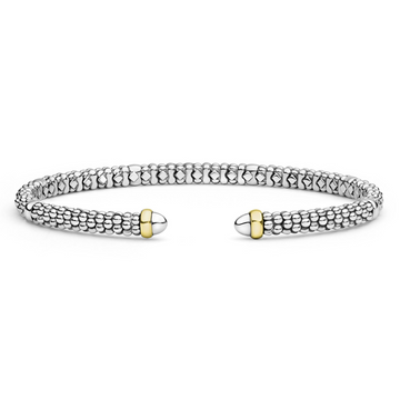 Lagos Two-Tone Mini Versa Torque Bracelet 3mm