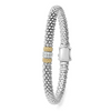 Lagos Sterling Silver & 18K Caviar Lux Diamond Bracelet