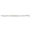 Lagos Sterling Silver and18K Yellow Gold Single Station Caviar Lux Diamond Link Bracele