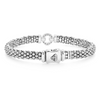 Lagos Sterling Silver & 18K Enso Diamond Circle Caviar Bracelet