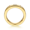 Gabriel & Co. 14K Yellow Gold Burnish Setting Diamond Anniversary Band