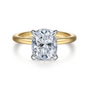 Gabriel & Co. "Cari" 14K Two-Tone Diamond Engagement Ring Mounting