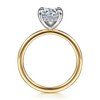 Gabriel & Co. "Cari" 14K Two-Tone Diamond Engagement Ring Mounting
