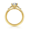 Gabriel & Co. 14K Yellow Gold "Arletta" Diamond Engagement Ring Mounting