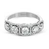 Simon G. 14K White Gold Anniversary Diamond Ring