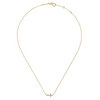 Gabriel & Co.14K Yellow Gold Curved Diamond Cross Necklace