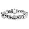 Lagos Sterling Silver Fluted Beaded 9mm Bracelet