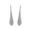Lagos Sterling Silver Caviar Beaded Teardrop Wire Earrings 34mm