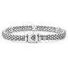 Lagos Sterling Silver and 18K Yellow Gold Station "X" Diamond Caviar 6mm Bracelet
