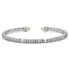 Lagos Two-Tone Peridot Mini Versa Torque 3mm Bracelet