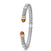 Lagos Two-Tone Citrine Versa Torque 5mm Bracelet