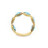 Marco Bicego 18K Yellow Gold "Jaipur" Bezel-Set Blue Topaz Ring