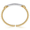 Gabriel & Co. 14K Two-Tone Diamond Bangle Bracelet
