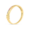 Dilamani 14K Yellow Gold Satin Rainbow Sapphire Confetti Signature Bangle Bracelet