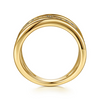 Gabriel & Co.14K Yellow Gold Diamond Easy Stackable Ring