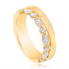 14K Yellow Gold Half Anniversary Diamond Band