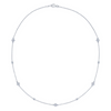 KWIAT 18K White Gold Diamond Strings Quads Necklace