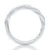 A. Jaffe 14K White Gold Diamond Twist Anniversary Band