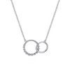 Gabriel & Co. Sterling Silver Double Circle Bujukan Necklace