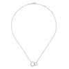 Gabriel & Co. Sterling Silver Double Circle Bujukan Necklace