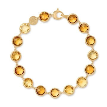 Marco Bicego 18K Yellow Gold "Jaipur" Bezel-Set Citrine Bracelet