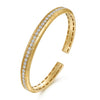 Gabriel & Co 14K Yellow Gold Diamond Cuff Bangle