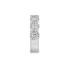 18K White Gold Circular Pattern Diamond Ladies Ring