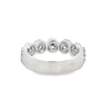 18K White Gold Circular Pattern Diamond Ladies Ring