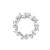 18K White Gold Circular Diamond Slider Pendant