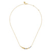 Gabriel & Co 14K Yellow Gold Bujukan and Diamond Bar Necklace